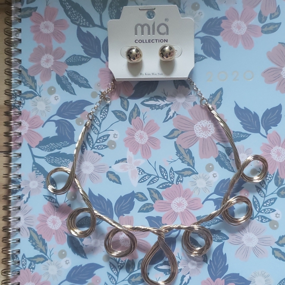 Mia collection necklace and earrings